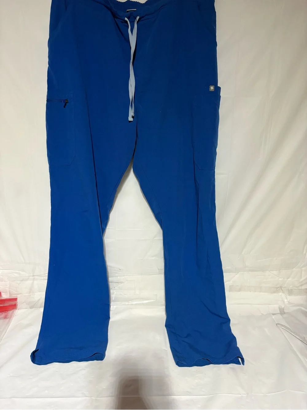 Figs Men's Royal Blue Drawstring Cargo Joggers